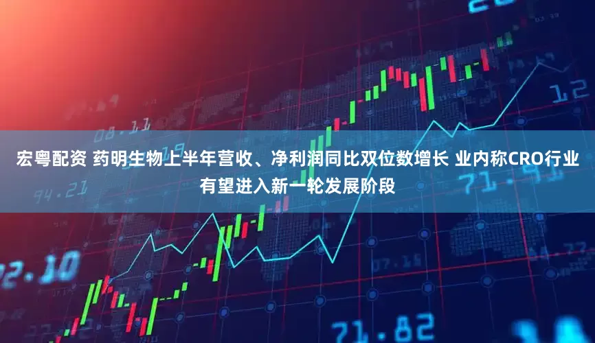 宏粤配资 药明生物上半年营收、净利润同比双位数增长 业内称CRO行业有望进入新一轮发展阶段