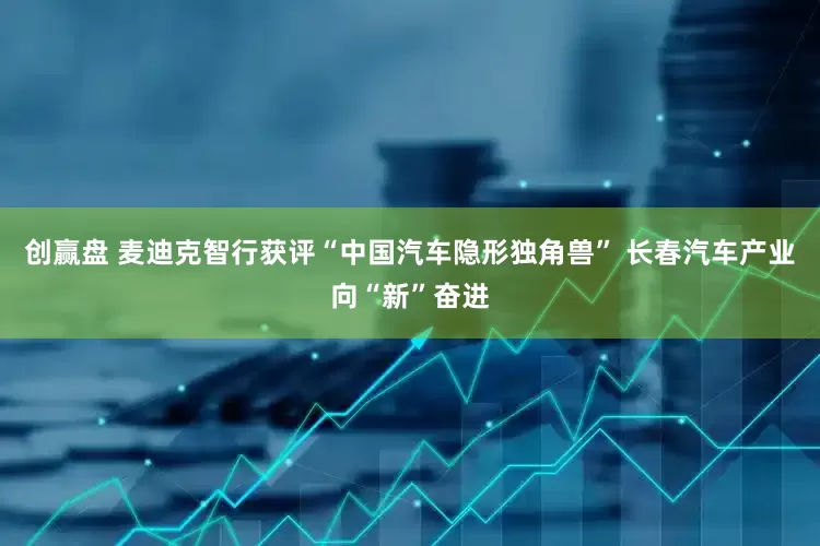 创赢盘 麦迪克智行获评“中国汽车隐形独角兽” 长春汽车产业向“新”奋进